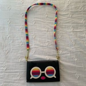 Betsy Johnson Rainbow Cat Purse